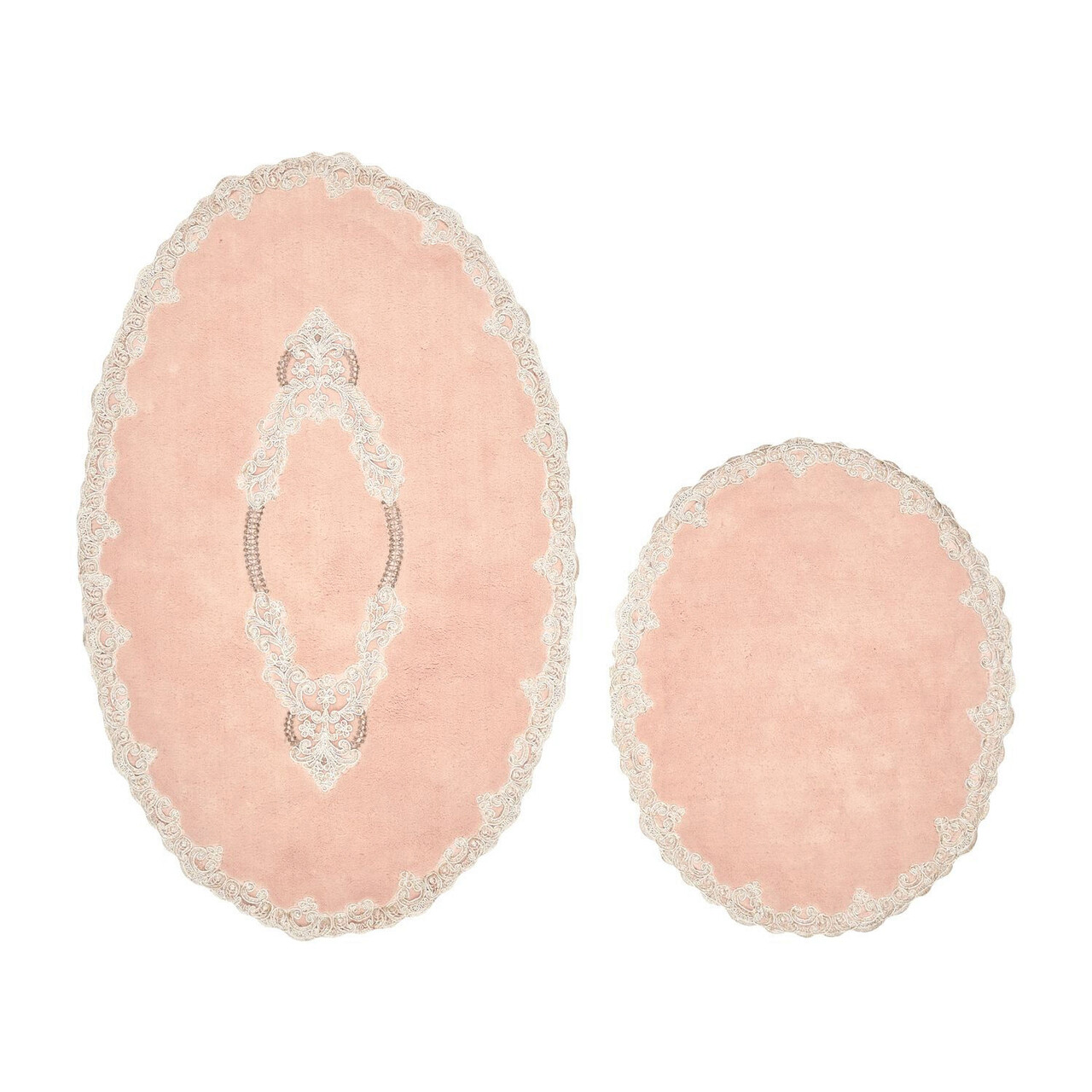 Set covorase de baie, L'essentiel Maison, Zümra, Roz pudra - imagine 4